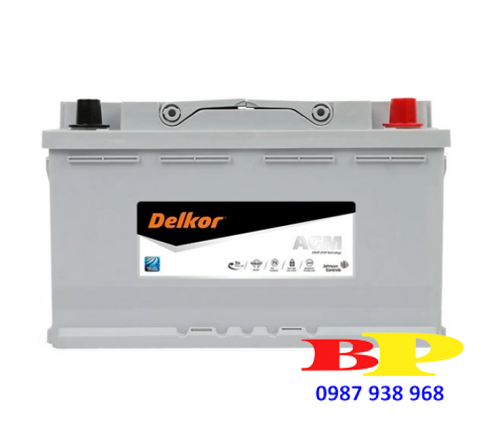 Ắc quy Delkor 12V 80AH AGM80 LN4