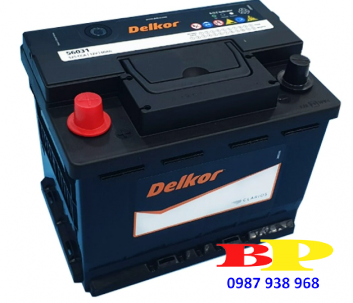 Ắc quy Delkor 12V 60AH DIN 56031R