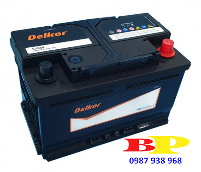 Ắc quy Delkor 12V 75AH DIN 57539