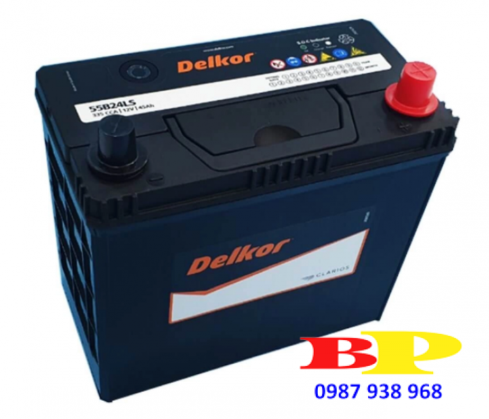 Ắc quy Delkor 12V 45AH 55B24LS