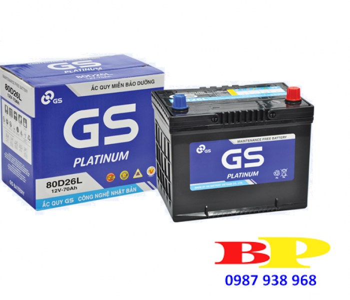 BÌNH MF 80D26L (12V-70AH)  
