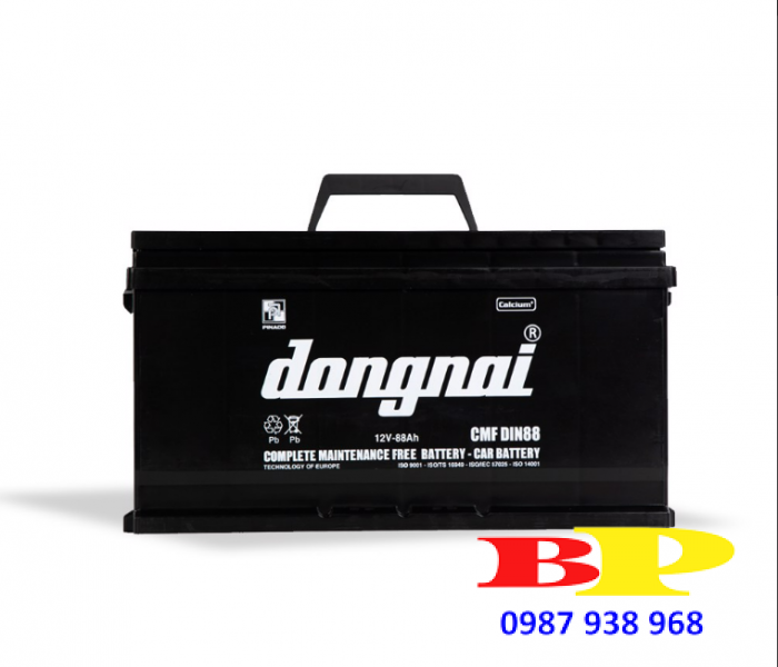 Ắc quy khô miễn bảo dưỡng Đồng Nai CMF DIN88 - 12V - 88Ah