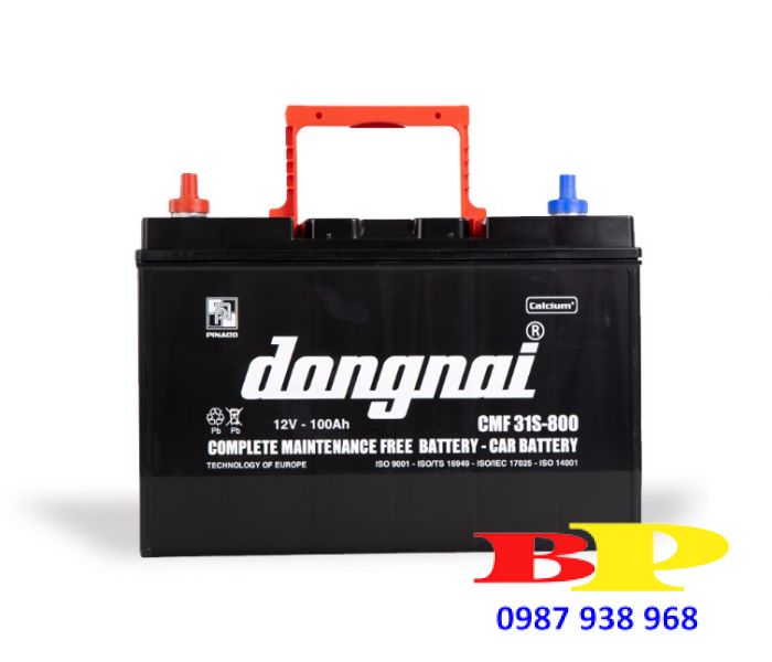 Ắc quy khô miễn bảo dưỡng Đồng Nai CMF 31S-800 - 12V - 100Ah