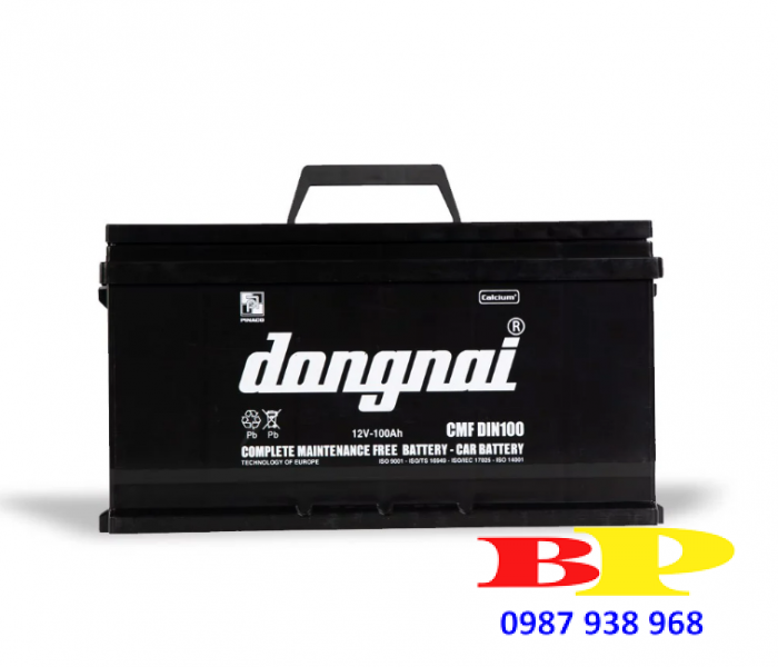 Ắc quy khô miễn bảo dưỡng Đồng Nai CMF DIN100 - 12V - 100Ah