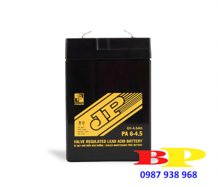 Ắc quy Đèn sạc JP PA 6-4.5 - 6V - 4,5Ah
