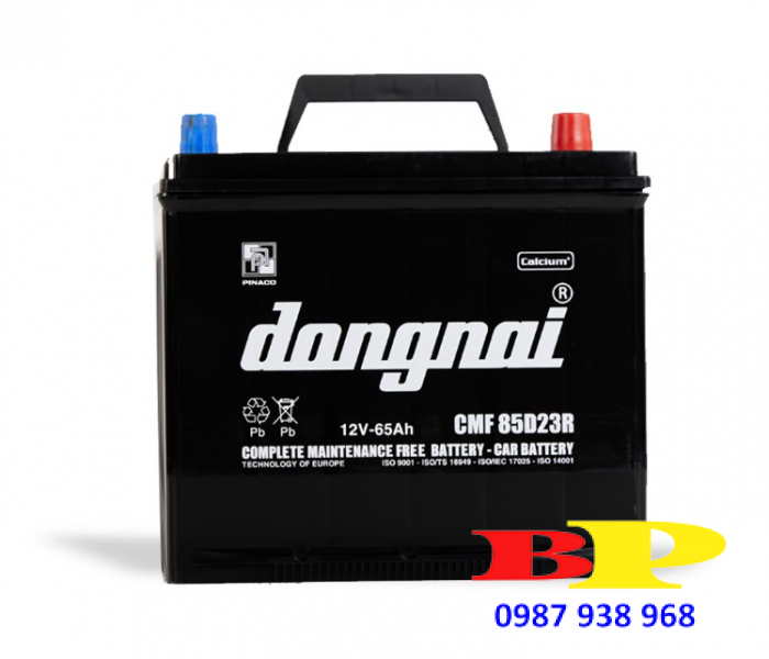 Ắc quy khô miễn bảo dưỡng Đồng Nai CMF 85D23R - 12V - 65Ah
