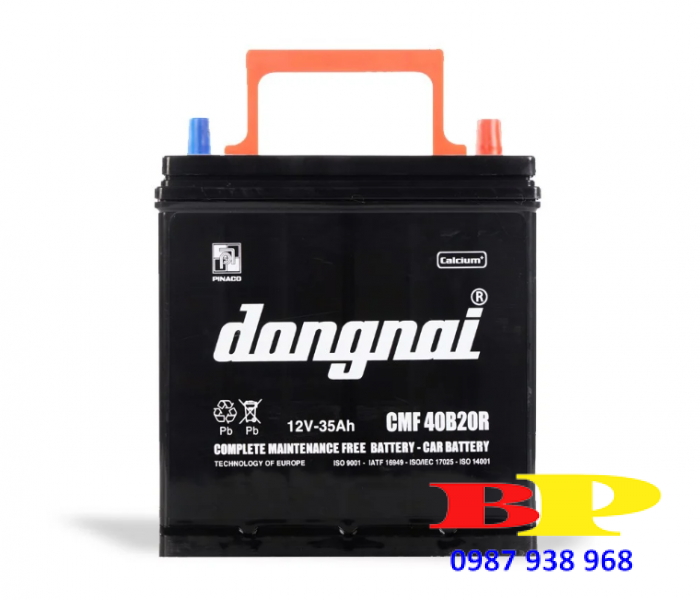 Ắc quy khô miễn bảo dưỡng Đồng Nai CMF 40B20R - 12V - 35Ah