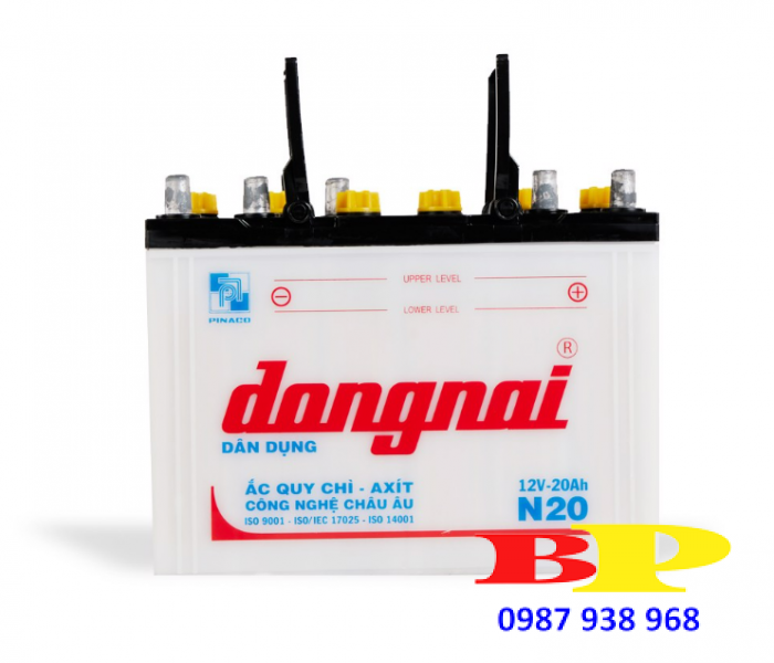 Ắc quy Dân dụng Đồng Nai N20 - 12V - 20Ah