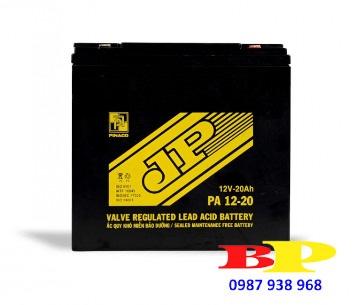 Ắc quy Xe máy điện JP PA 12-20 - 12V - 20Ah