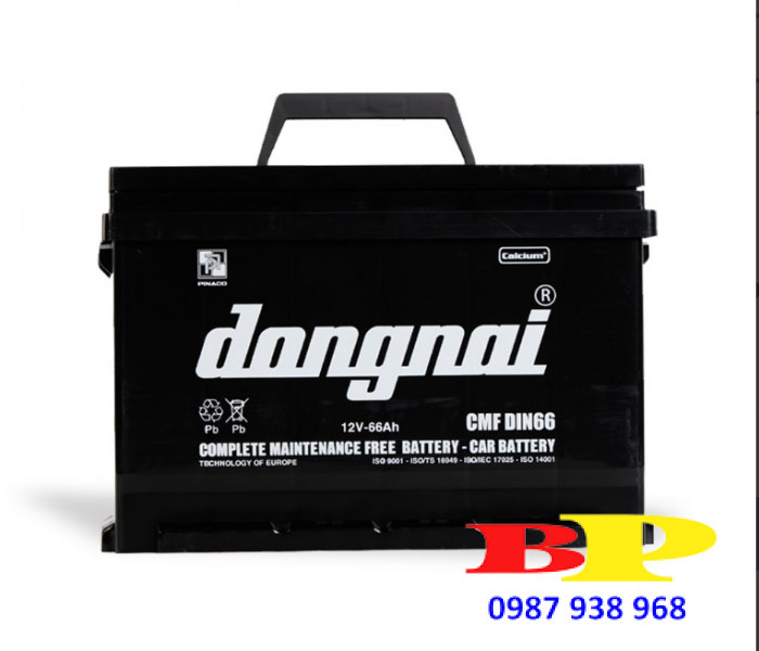 Ắc quy khô miễn bảo dưỡng Đồng Nai CMF DIN66 - 12V - 66Ah