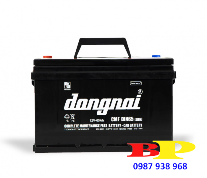 Ắc quy khô miễn bảo dưỡng Đồng Nai CMF DIN65 [LBN] - 12V - 65Ah