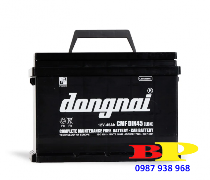 Ắc quy khô miễn bảo dưỡng Đồng Nai CMF DIN45 [LBN] - 12V - 45Ah