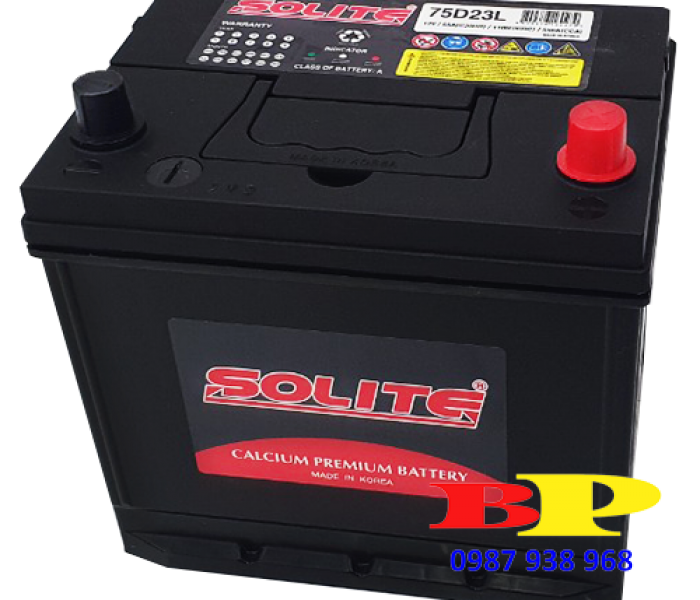 ẮC QUY SOLITE CMF 75D23R/L 12V-65AH