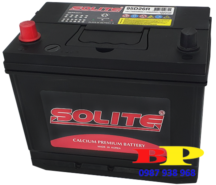 ẮC QUY SOLITE CMF 95D26R/L 12V-74AH